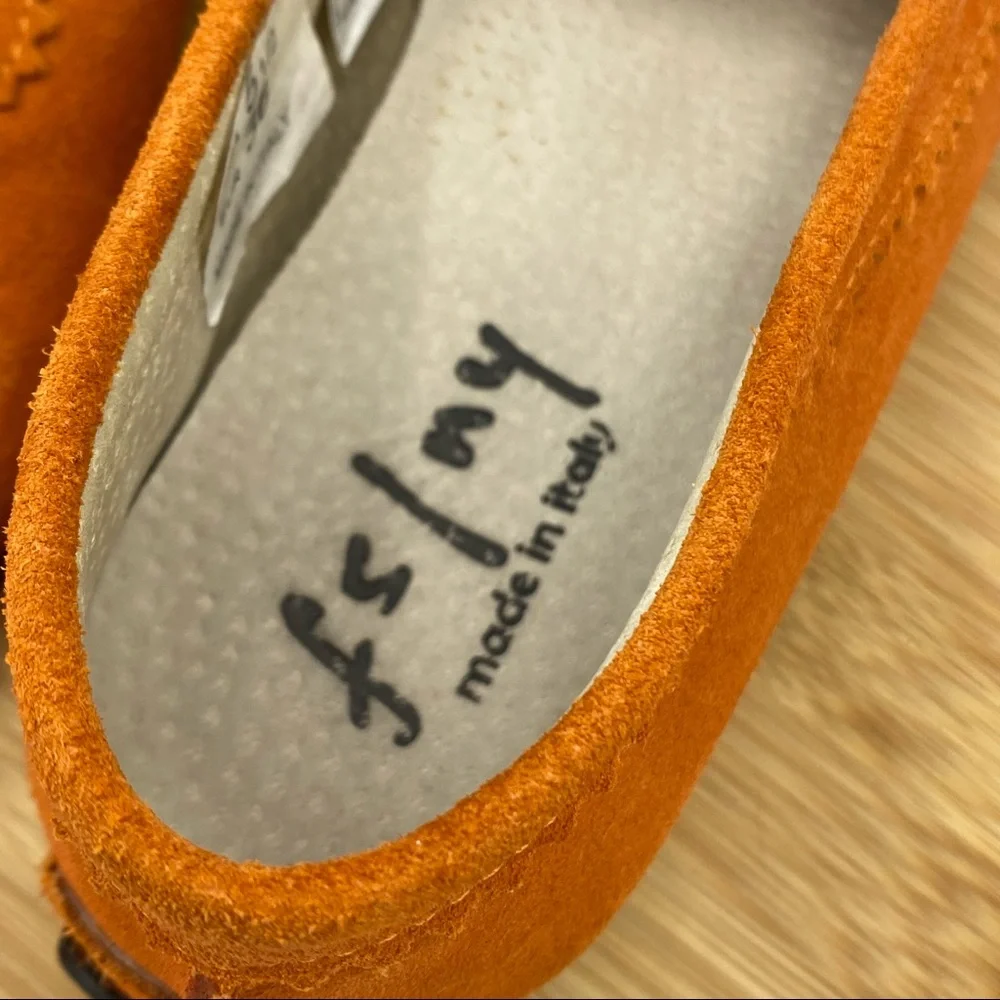 French Sole FS/NY || Carrot Moccasins; Size 5 1/2 - Picture 14 of 17